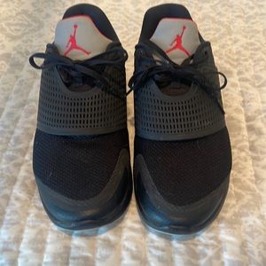 Black and Red Jordan Grind 2 running shoes